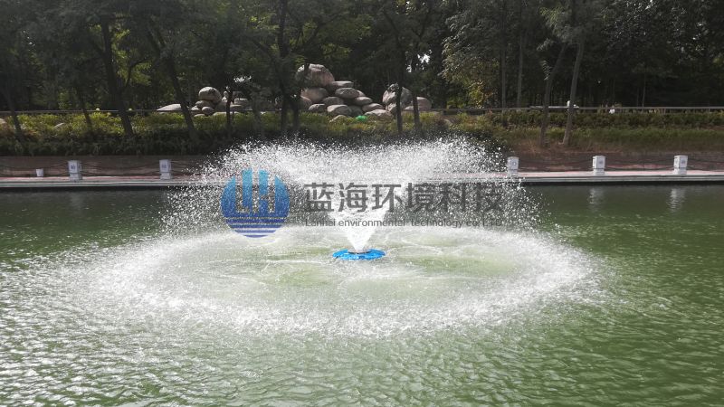 西安護(hù)城河丨45臺潛水?dāng)嚢杵貧鈾C使用效果